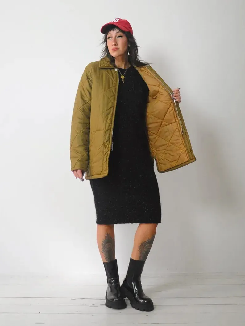 1970's Big Smith Ochre Quilted Jacket