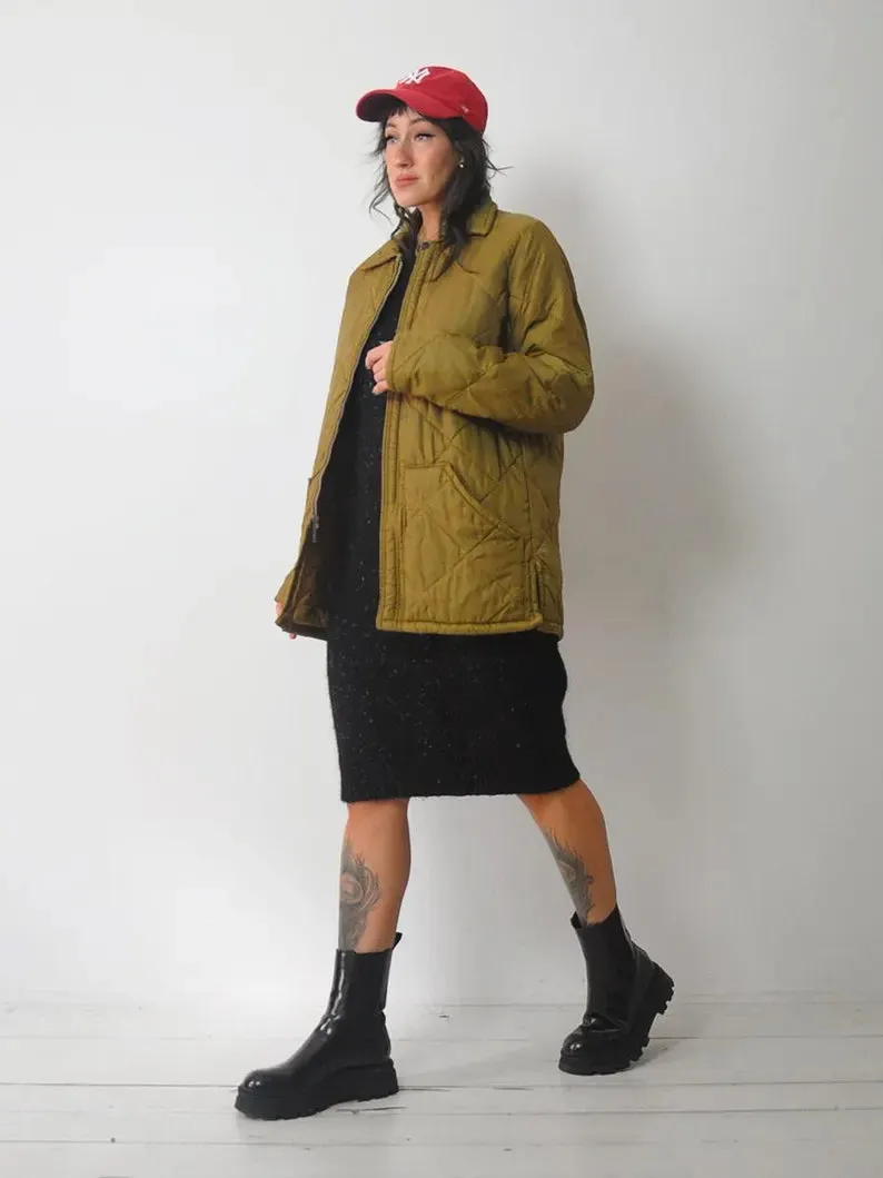 1970's Big Smith Ochre Quilted Jacket
