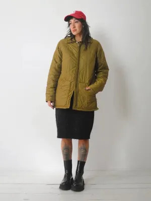 1970's Big Smith Ochre Quilted Jacket