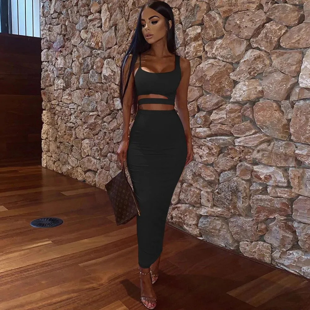 2-Piece Sexy Dress Set