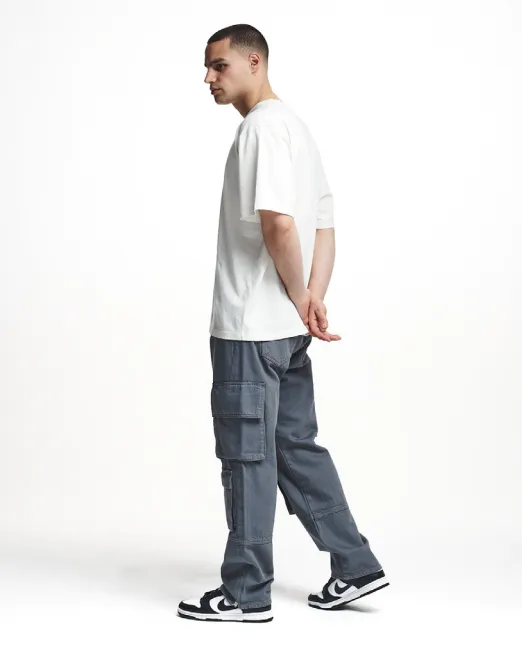 2Y STUDIOS Neo Ankle Zip Cargo Pants Grey