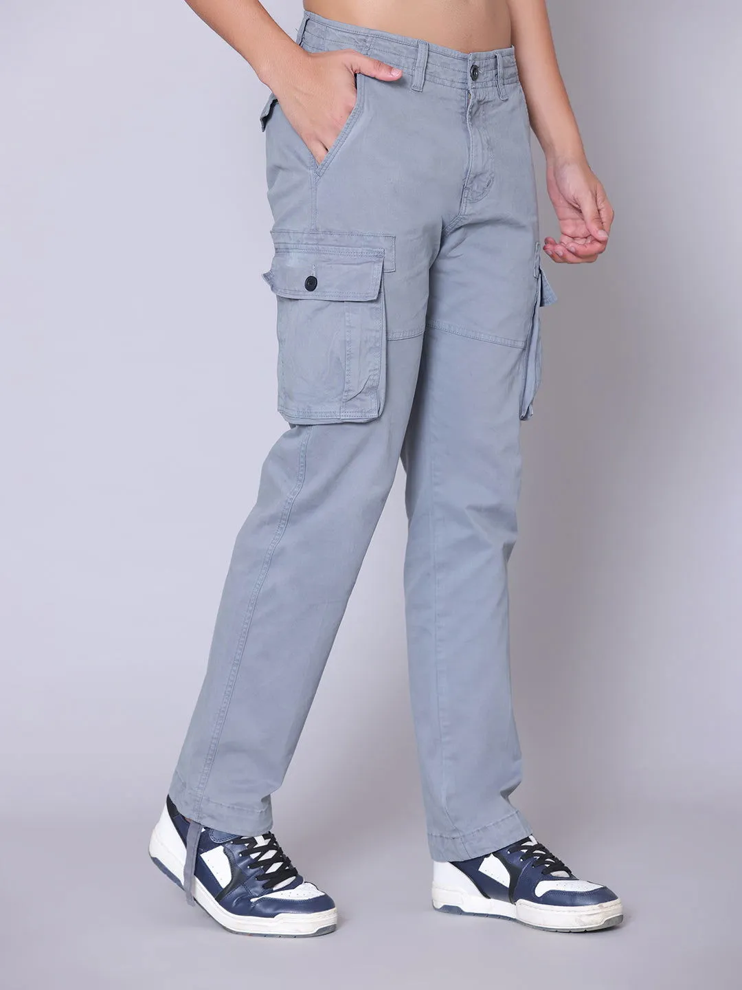 7 Pockets Cargo-Light Grey