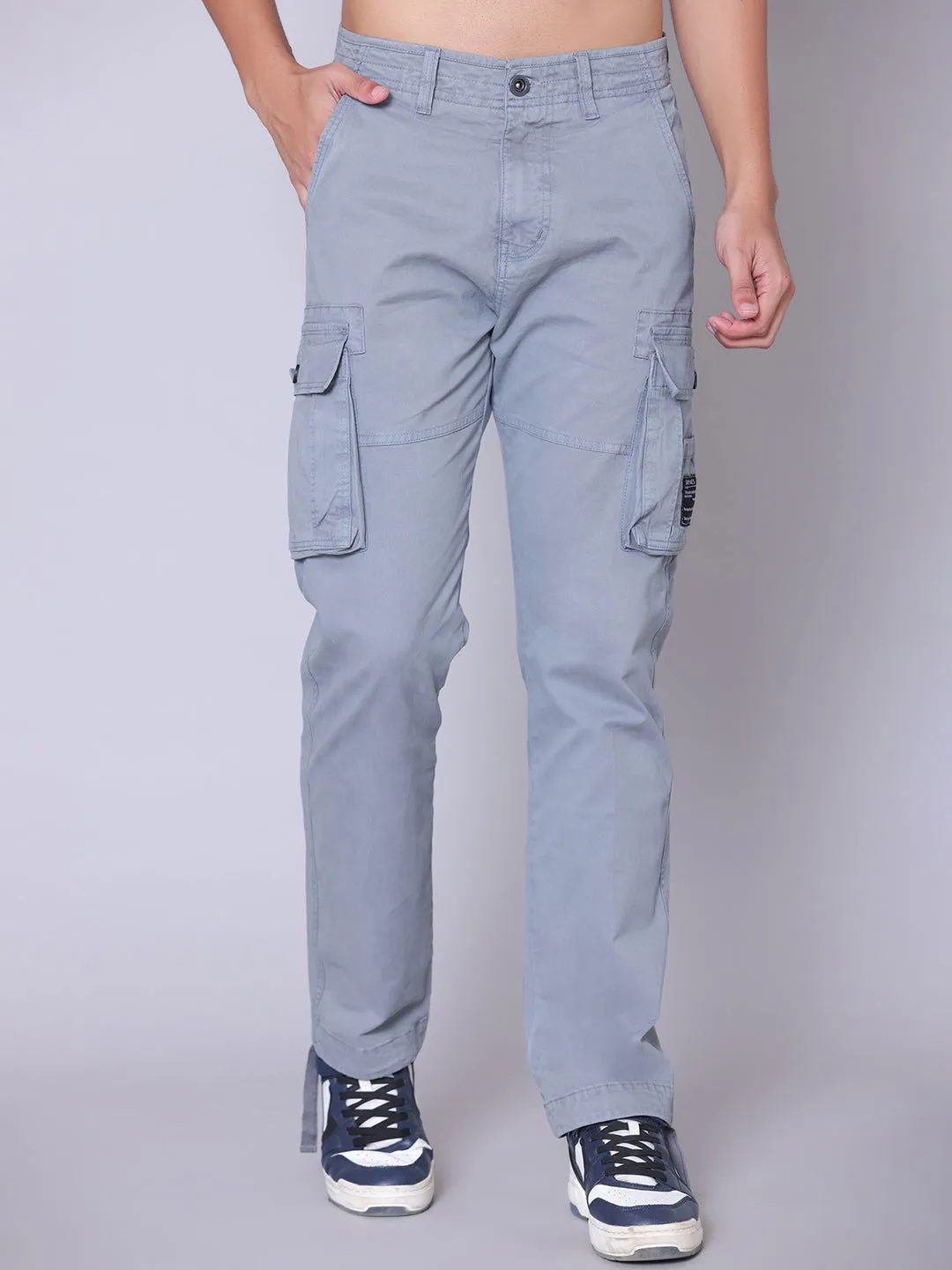 7 Pockets Cargo-Light Grey