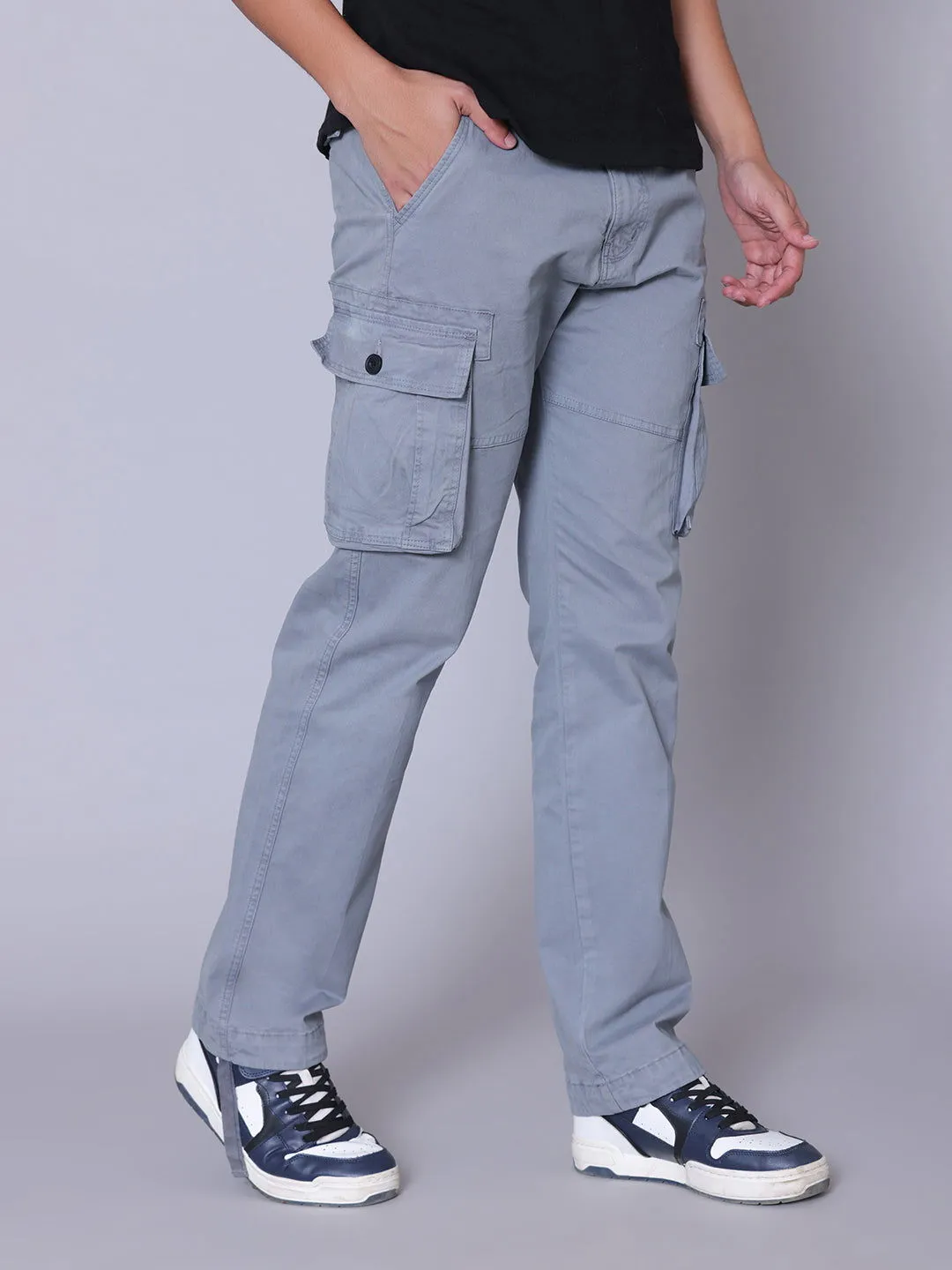 7 Pockets Cargo-Light Grey