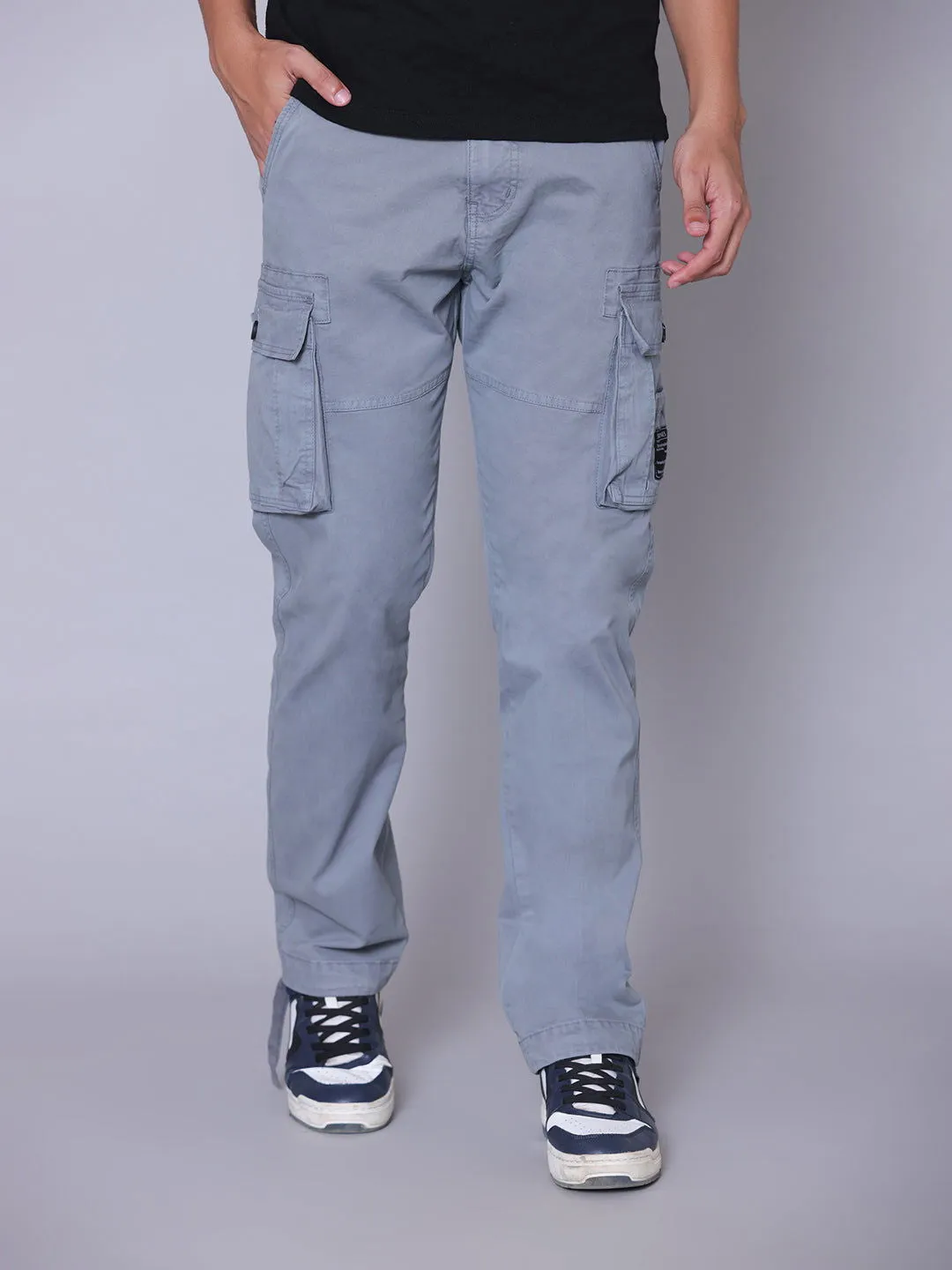 7 Pockets Cargo-Light Grey