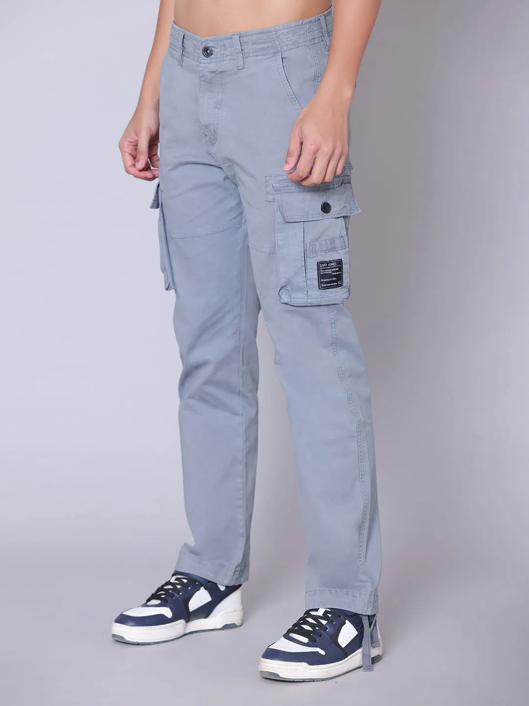 7 Pockets Cargo-Light Grey