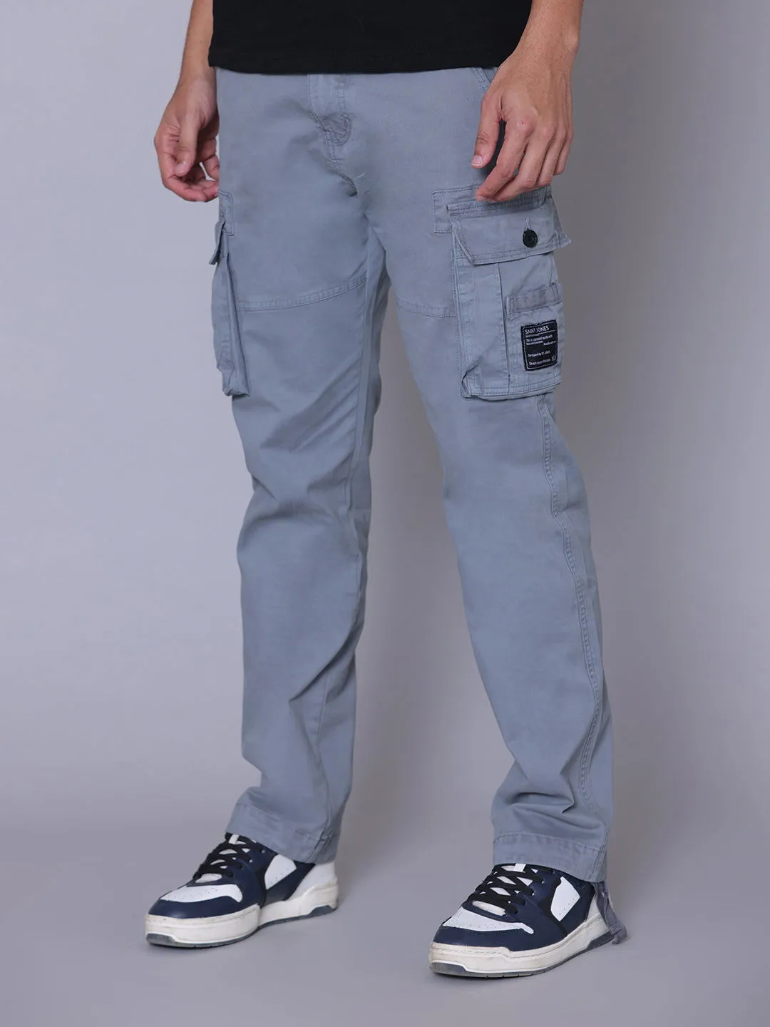 7 Pockets Cargo-Light Grey