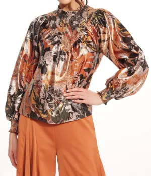 Amalia Top In Glitter Bloom