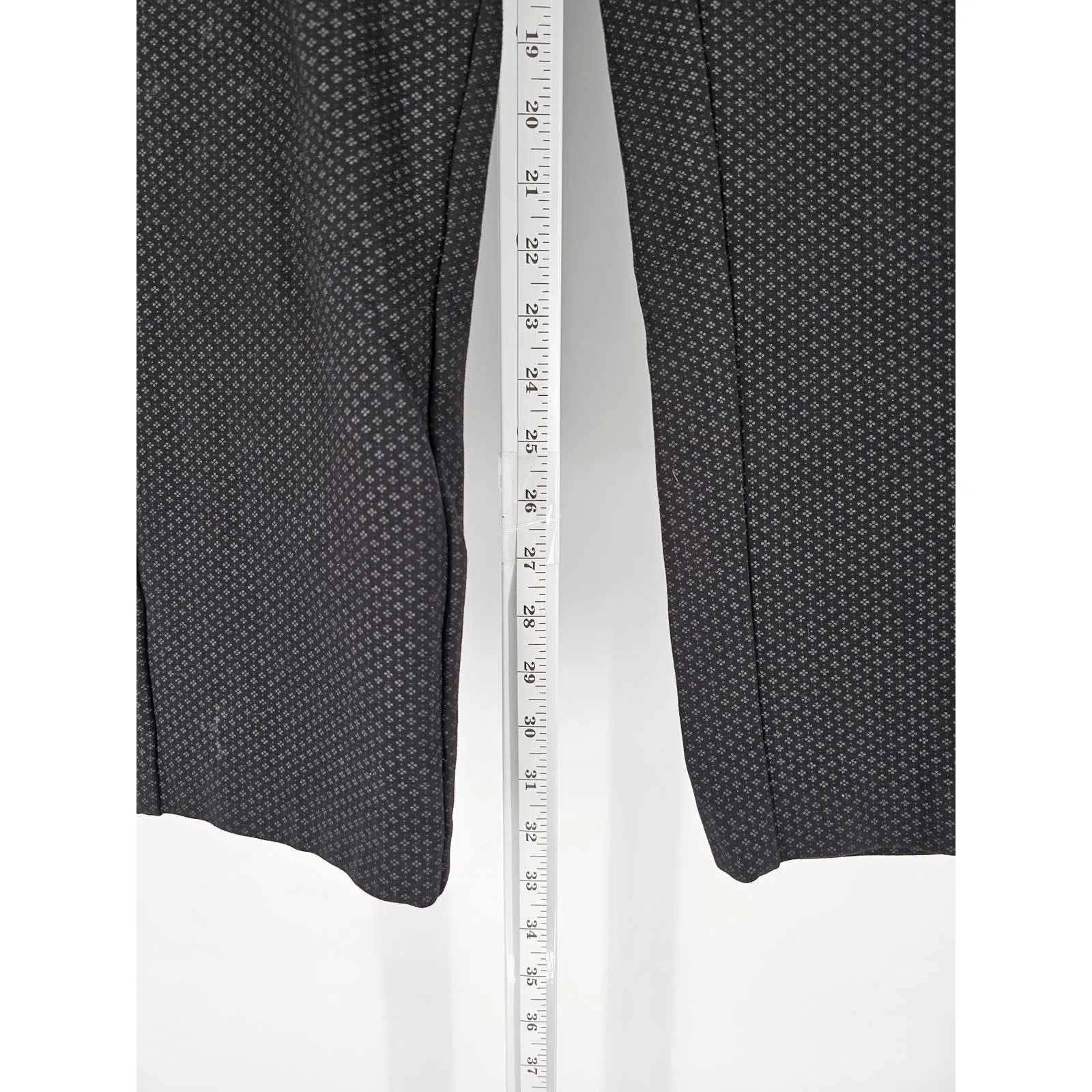 Amanda   Chelsea Womens Sz 8 Cropped Black Dress Pants Small Floral Print