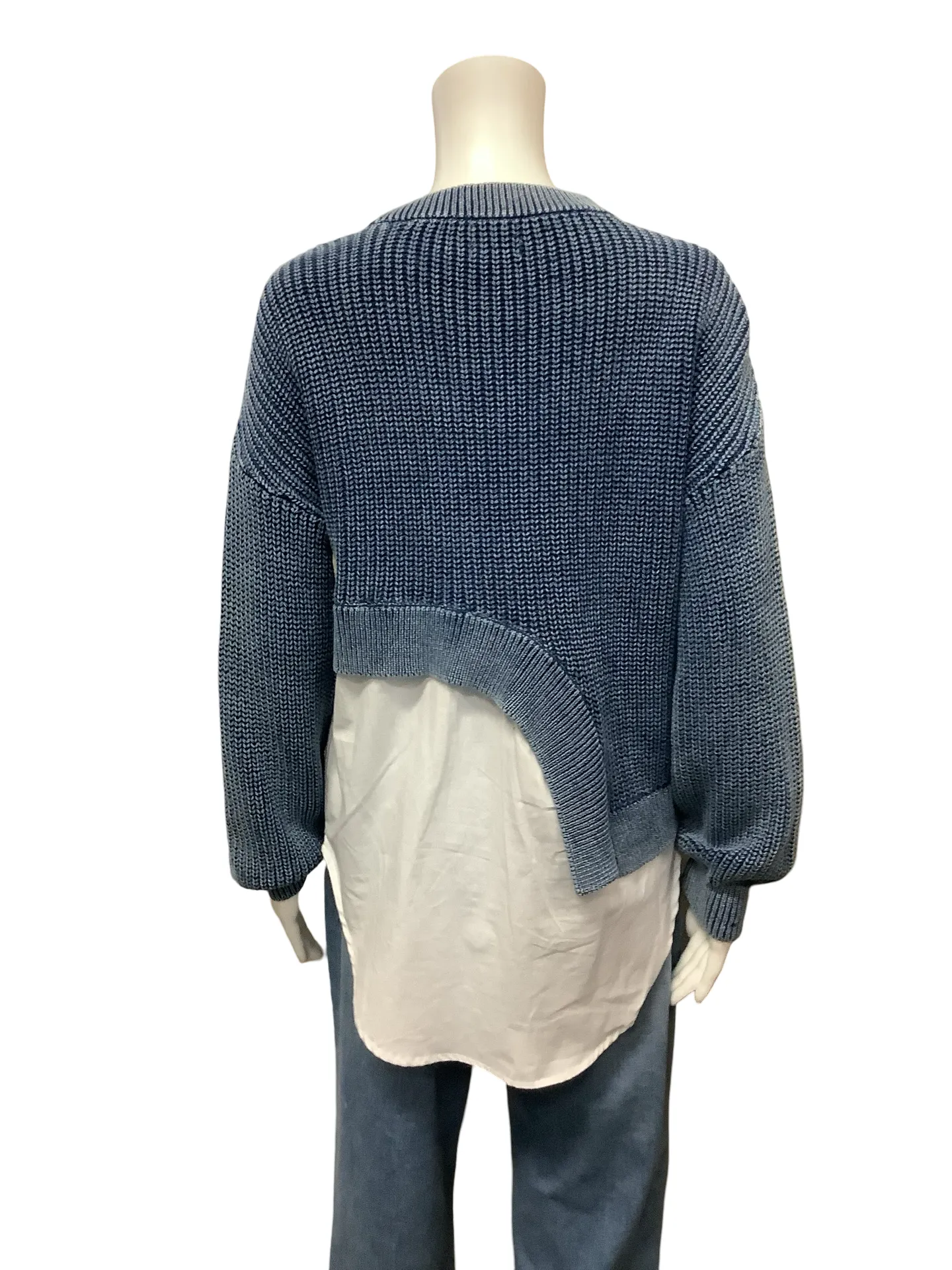 Anthropologie Pilcro Shirt Sweater Twofer Size: XS