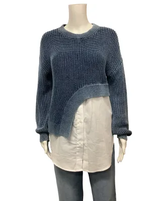 Anthropologie Pilcro Shirt Sweater Twofer Size: XS