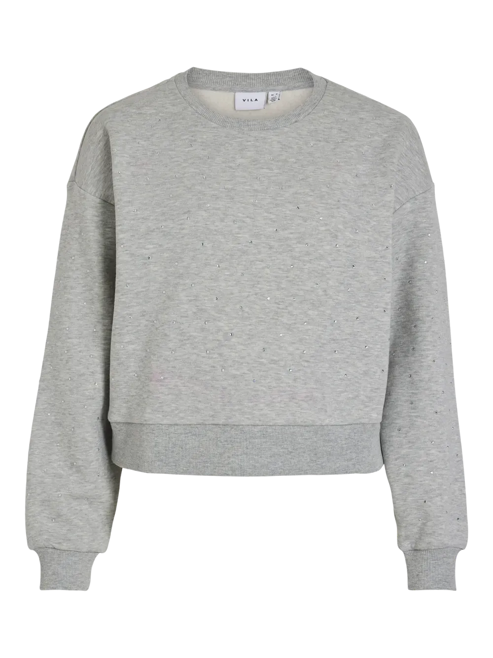 Astakka Stud Sweatshirt - Light Grey Melange