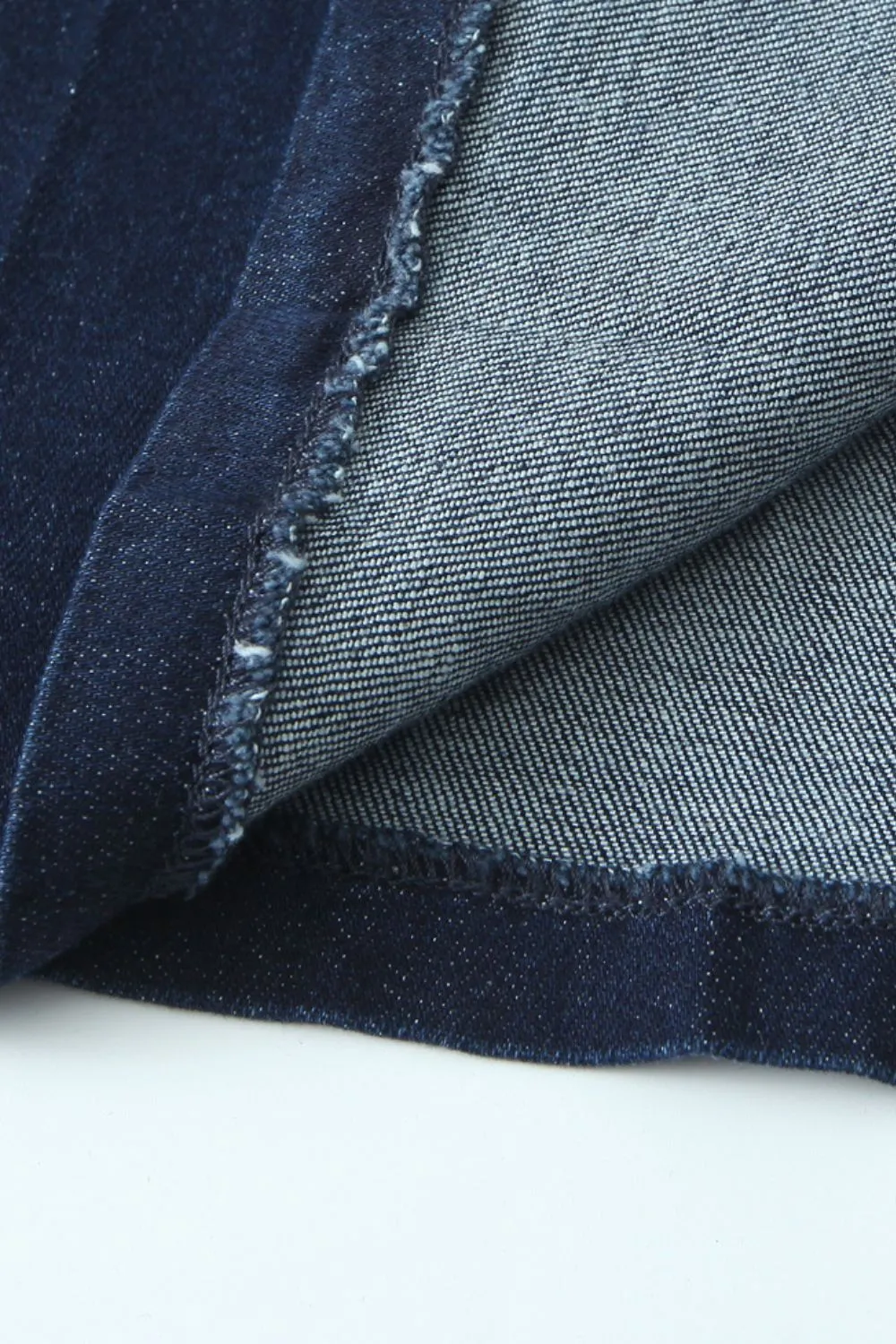 'Aurora'  Denim Strapless Dress & Belt