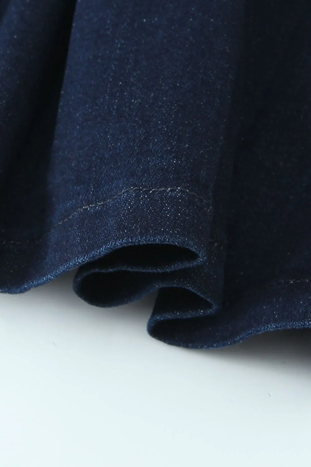 'Aurora'  Denim Strapless Dress & Belt