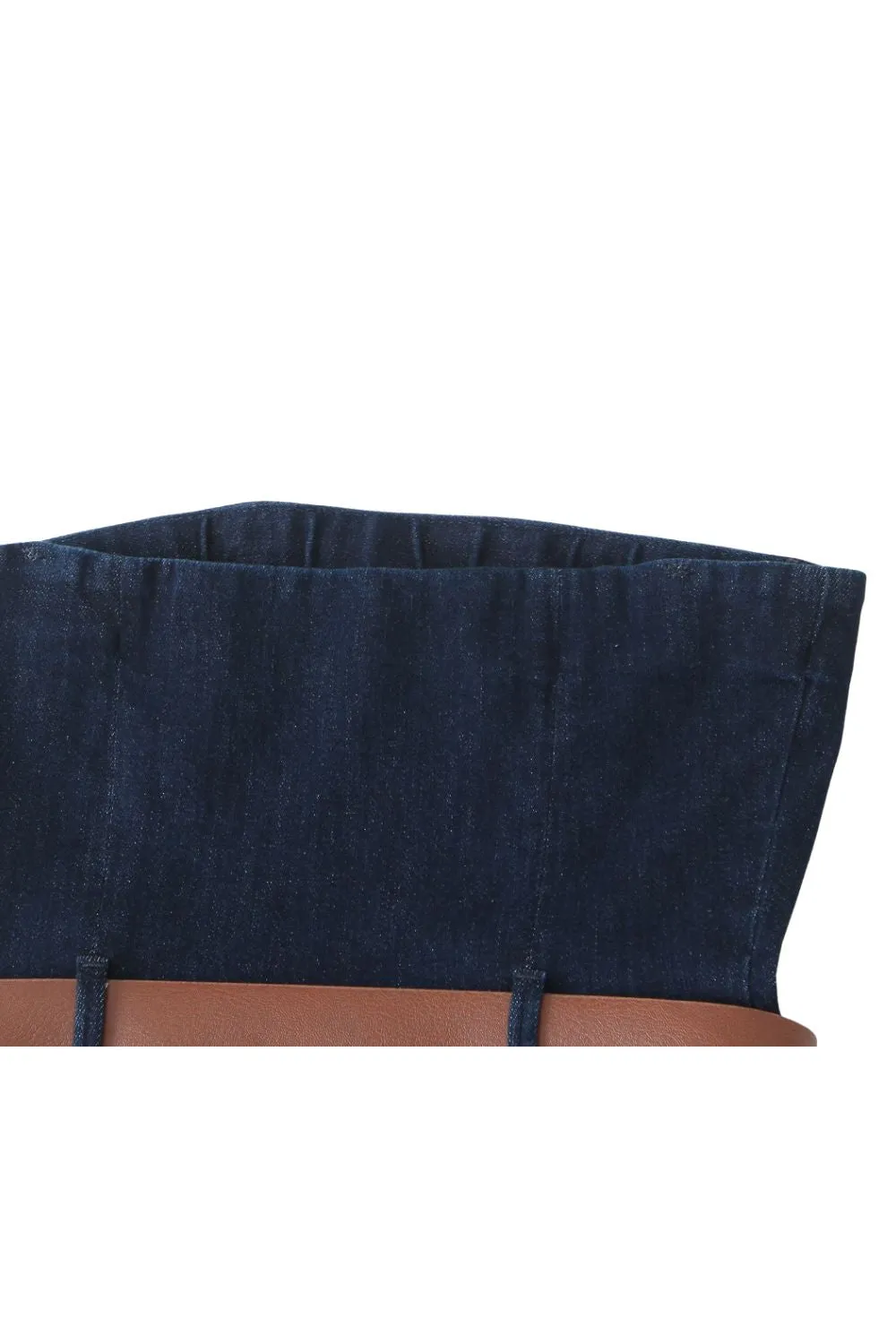 'Aurora'  Denim Strapless Dress & Belt