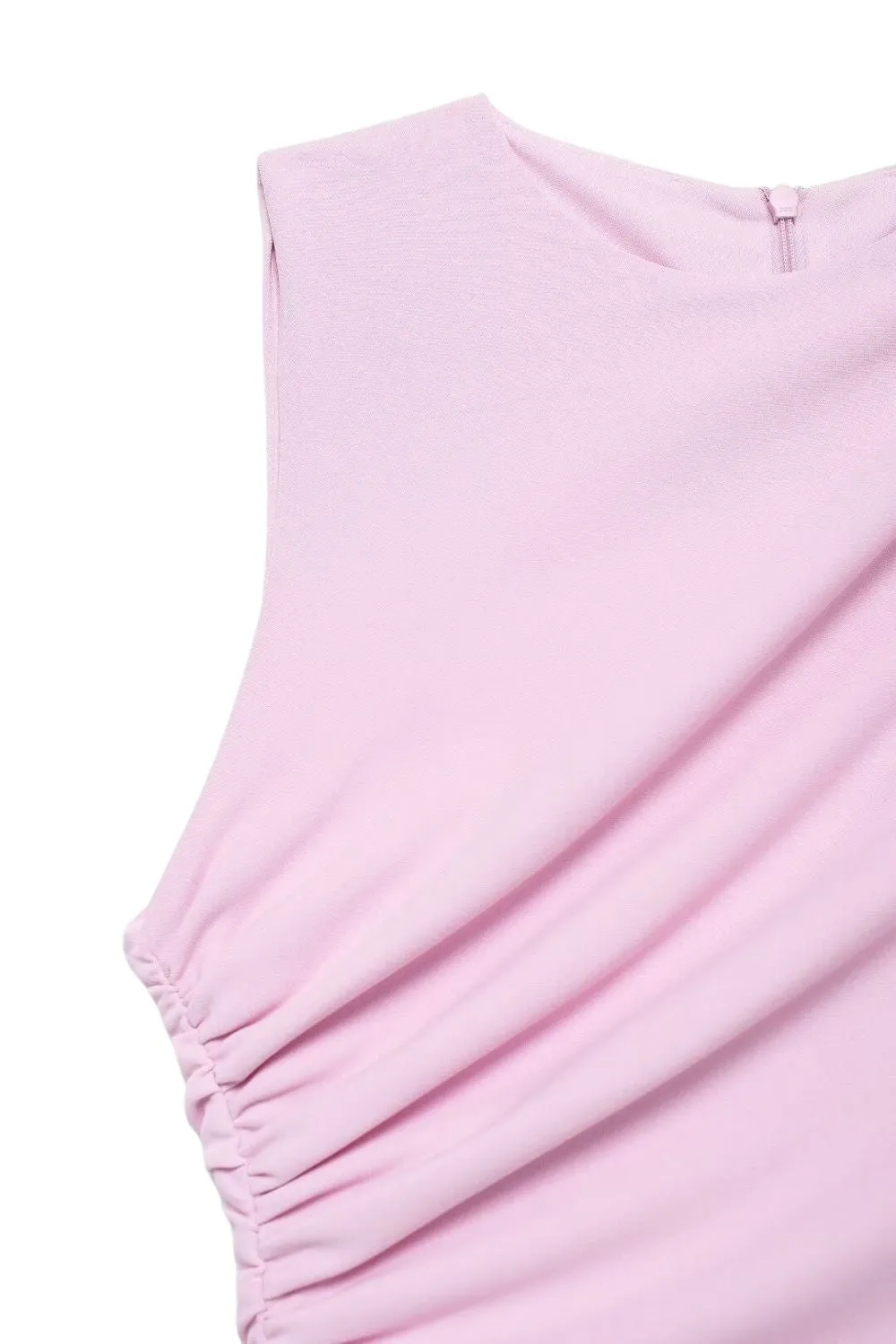 'Aurora'  Pleated Sheath Flute Dress (2 Colors)