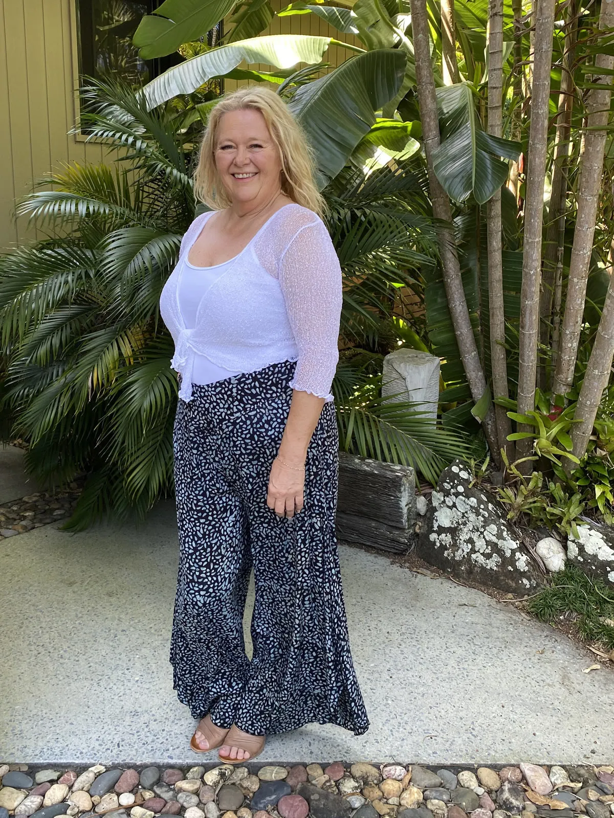 Bell Trouser  Indigo Pebble