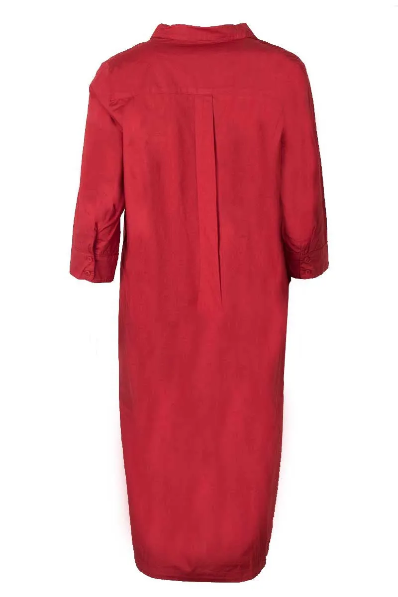 Besta Shirt Dress Cerise