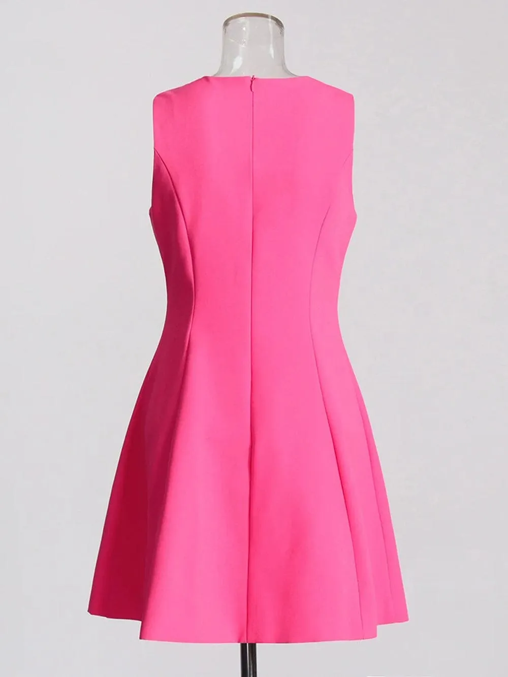 Bevan Sleeveless Appliques Mini Dress