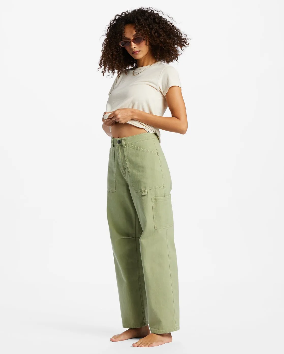 Billabong "Leia" Cargo Pants in Avocado