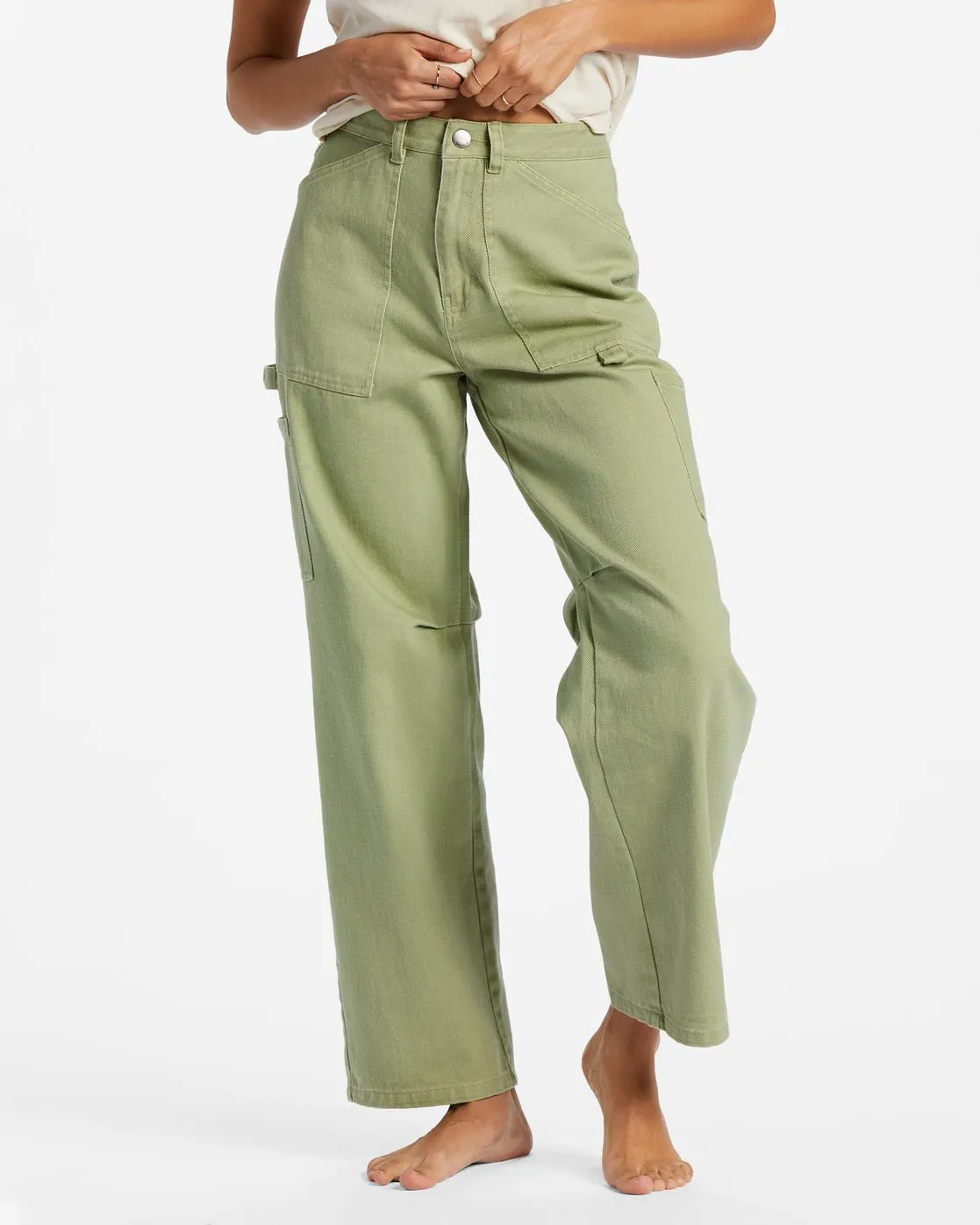Billabong "Leia" Cargo Pants in Avocado