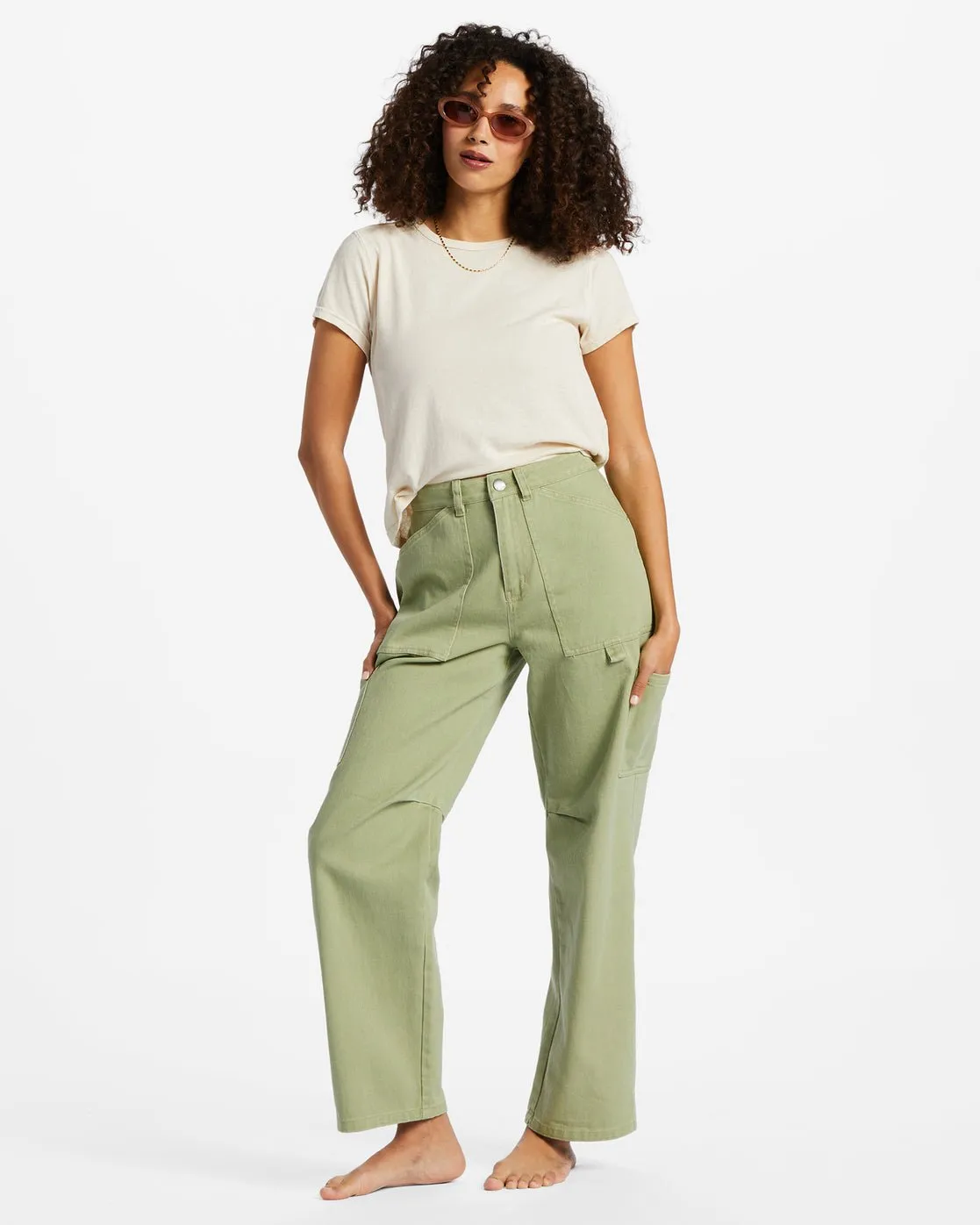 Billabong "Leia" Cargo Pants in Avocado