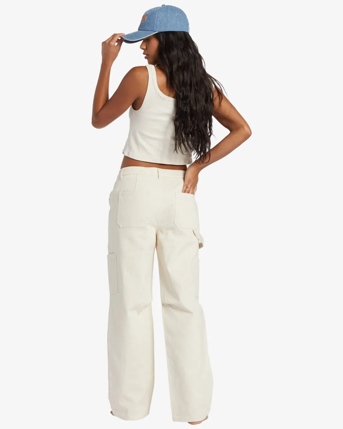 Billabong "Leia" Cargo Pants in White Cap