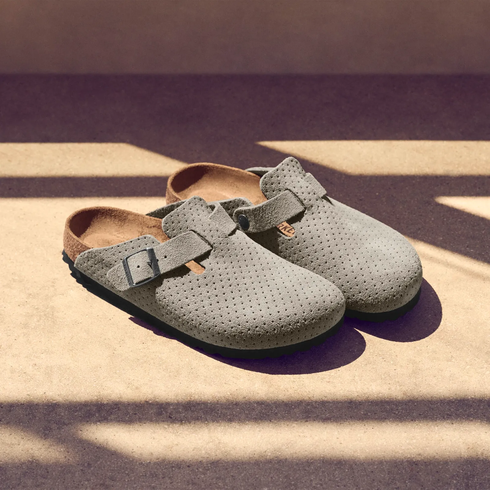 Birkenstock Boston Clog (Women) - Dotted Stone Coin Suede
