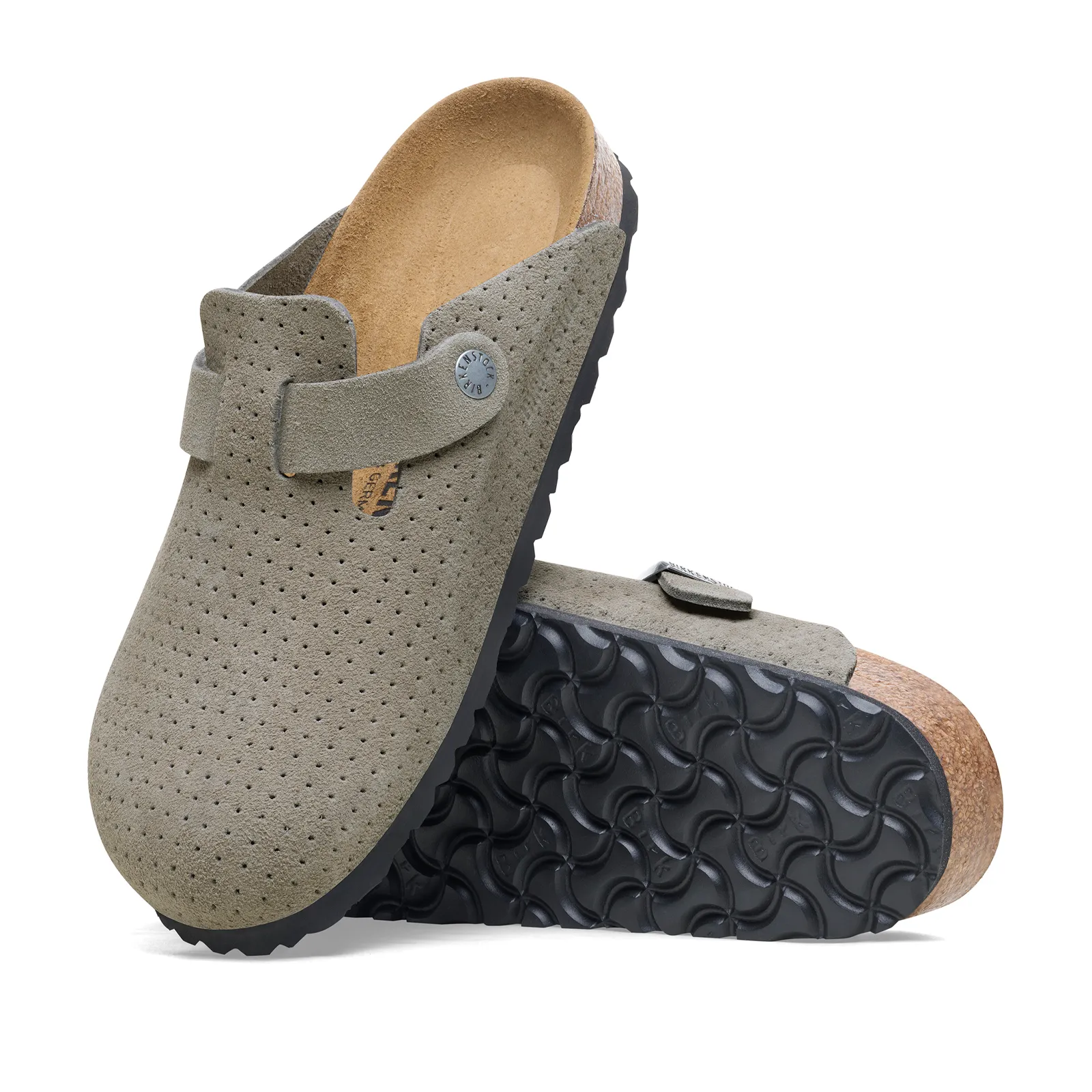 Birkenstock Boston Clog (Women) - Dotted Stone Coin Suede