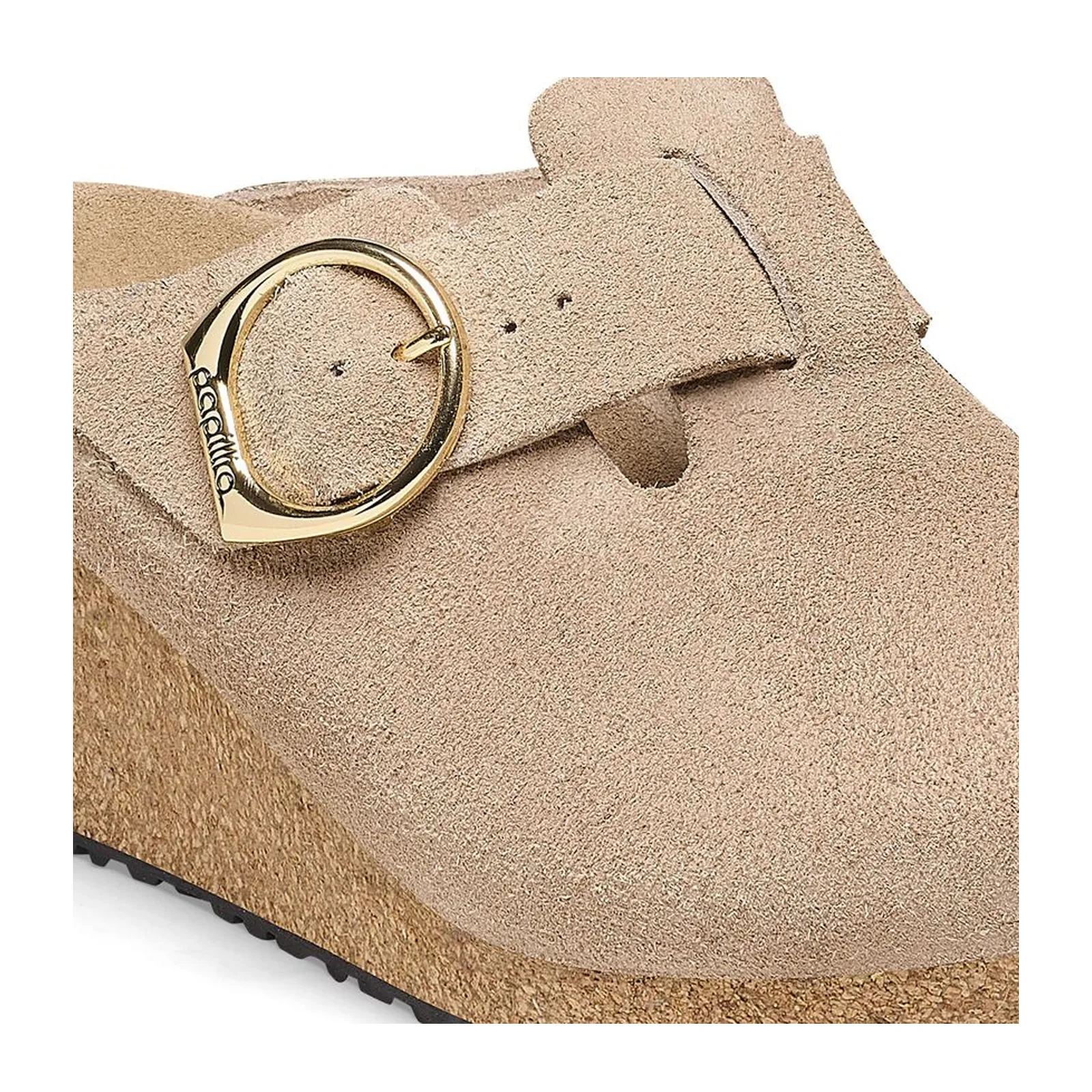 Birkenstock Fanny Ring-Buckle Wedge Clog (Women) - Warm Sand Suede