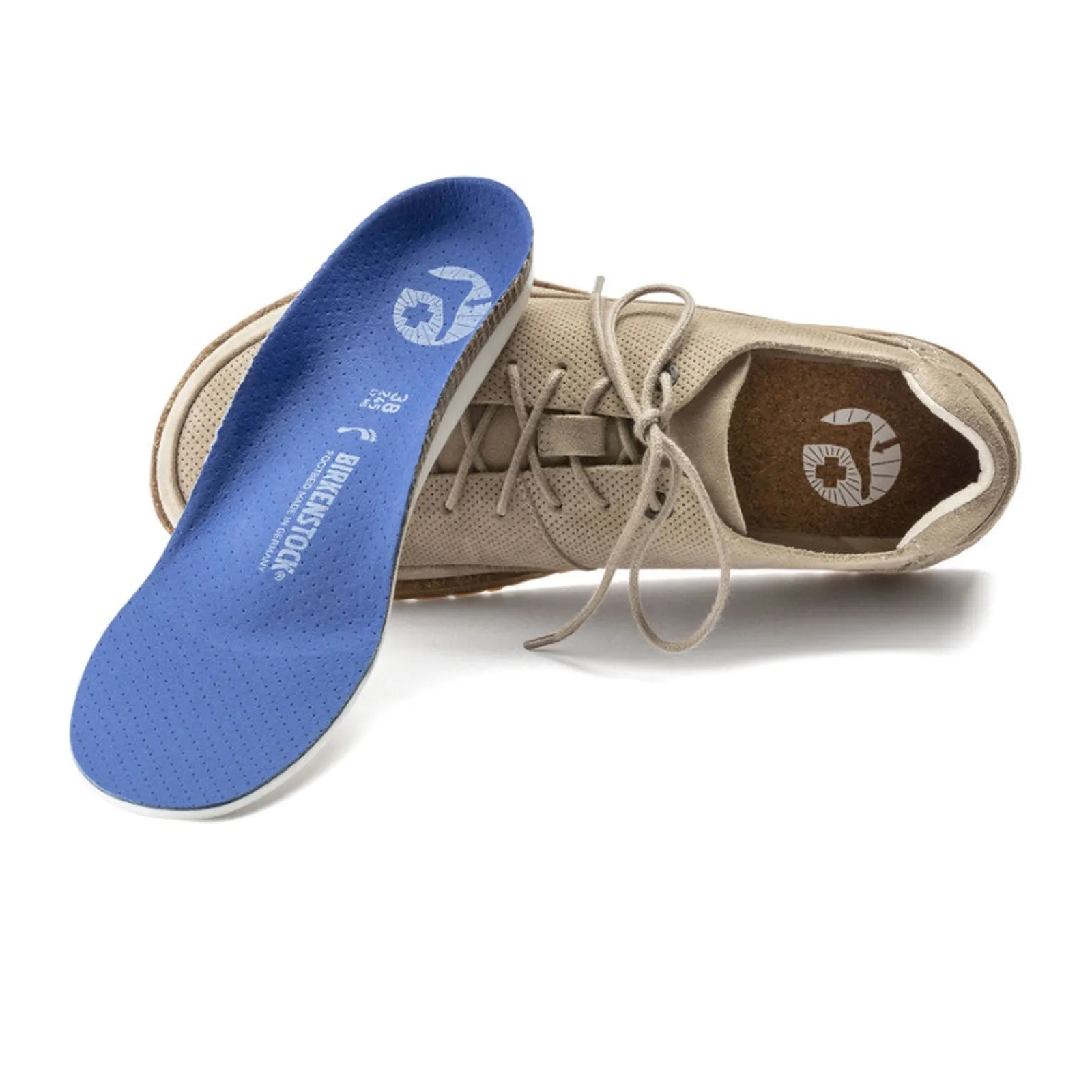 Birkenstock Honnef Low Lace Up (Unisex) - Light Sandcastle Perf Suede