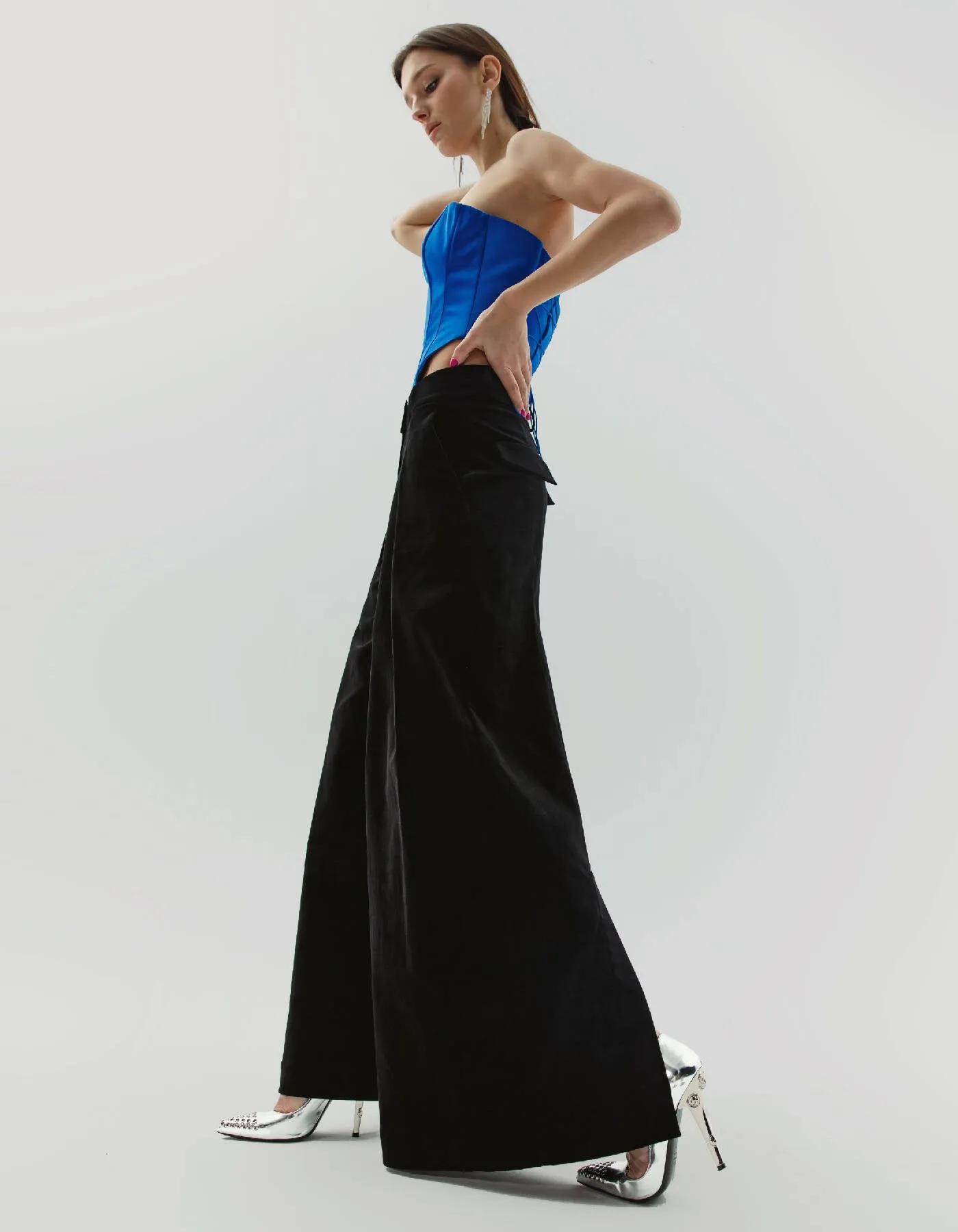 Black Corduroy Palazzo