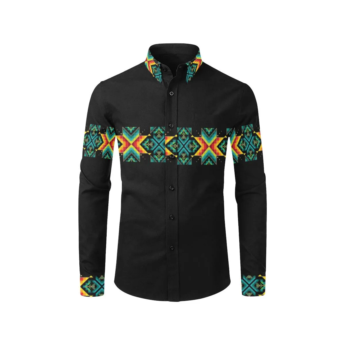 Black III Blanket Strip I Dress Shirt