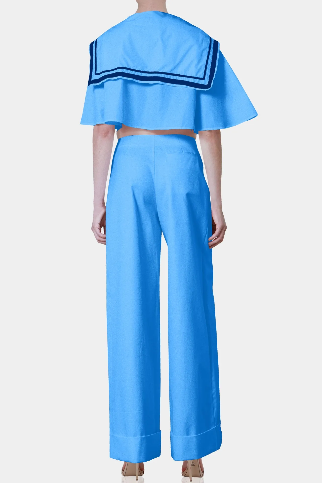 Blue Womens Plazzo Pants