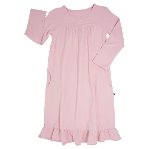 Boho Dress - Pink Suede