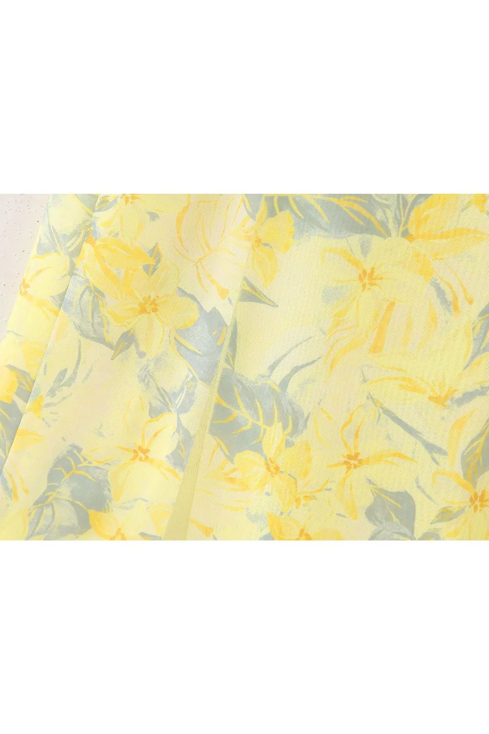 'Brooklyn' Printed chiffon-like  Off-Shoulder Dress