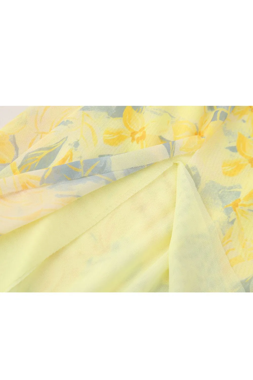 'Brooklyn' Printed chiffon-like  Off-Shoulder Dress
