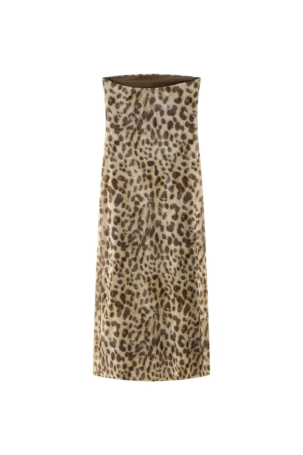 'Brooklyn' Printed chiffon-like  Off-Shoulder Dress
