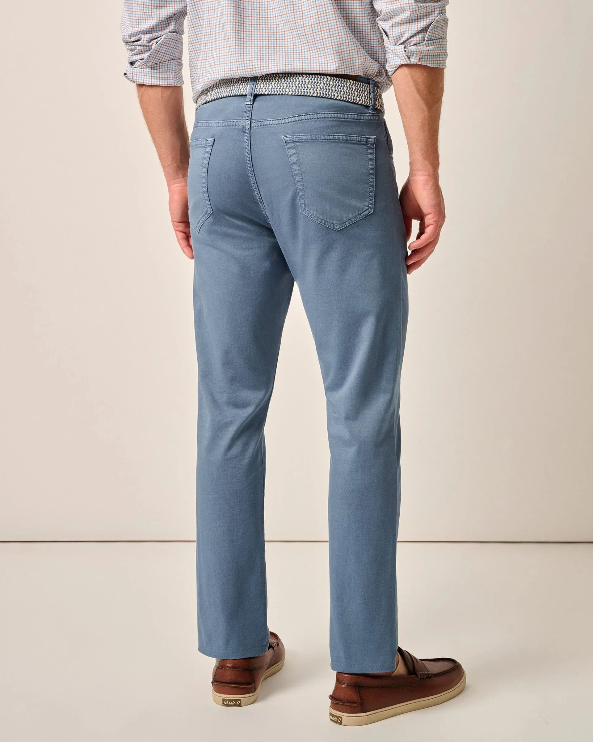 Carmel Sateen 5-Pocket Pant in Blue Horizon by Johnnie-O