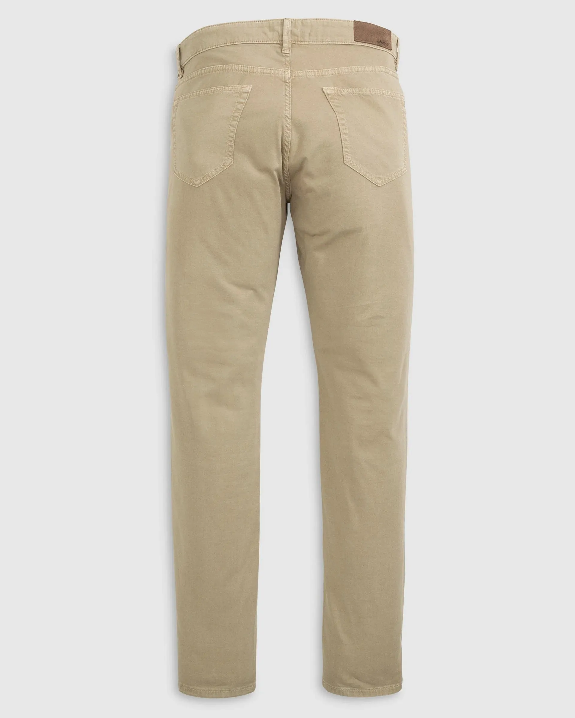 Carmel Sateen 5-Pocket Pant in Khaki by Johnnie-O