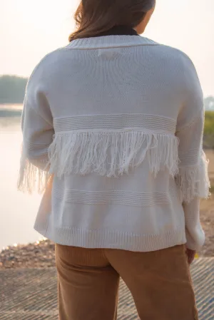 Carrie Fringed Cardigan