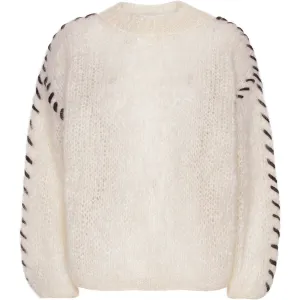 Catia Mohair Stitch Pullover - White
