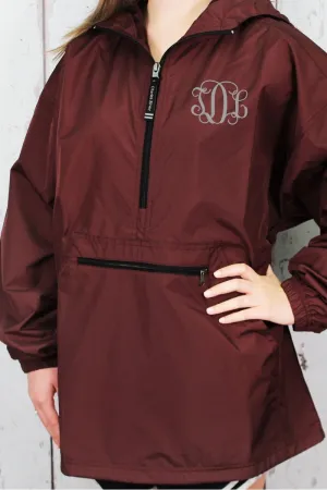 Charles River Lightweight Rain Pullover, Maroon *Customizable! (Wholesale Pricing N/A)