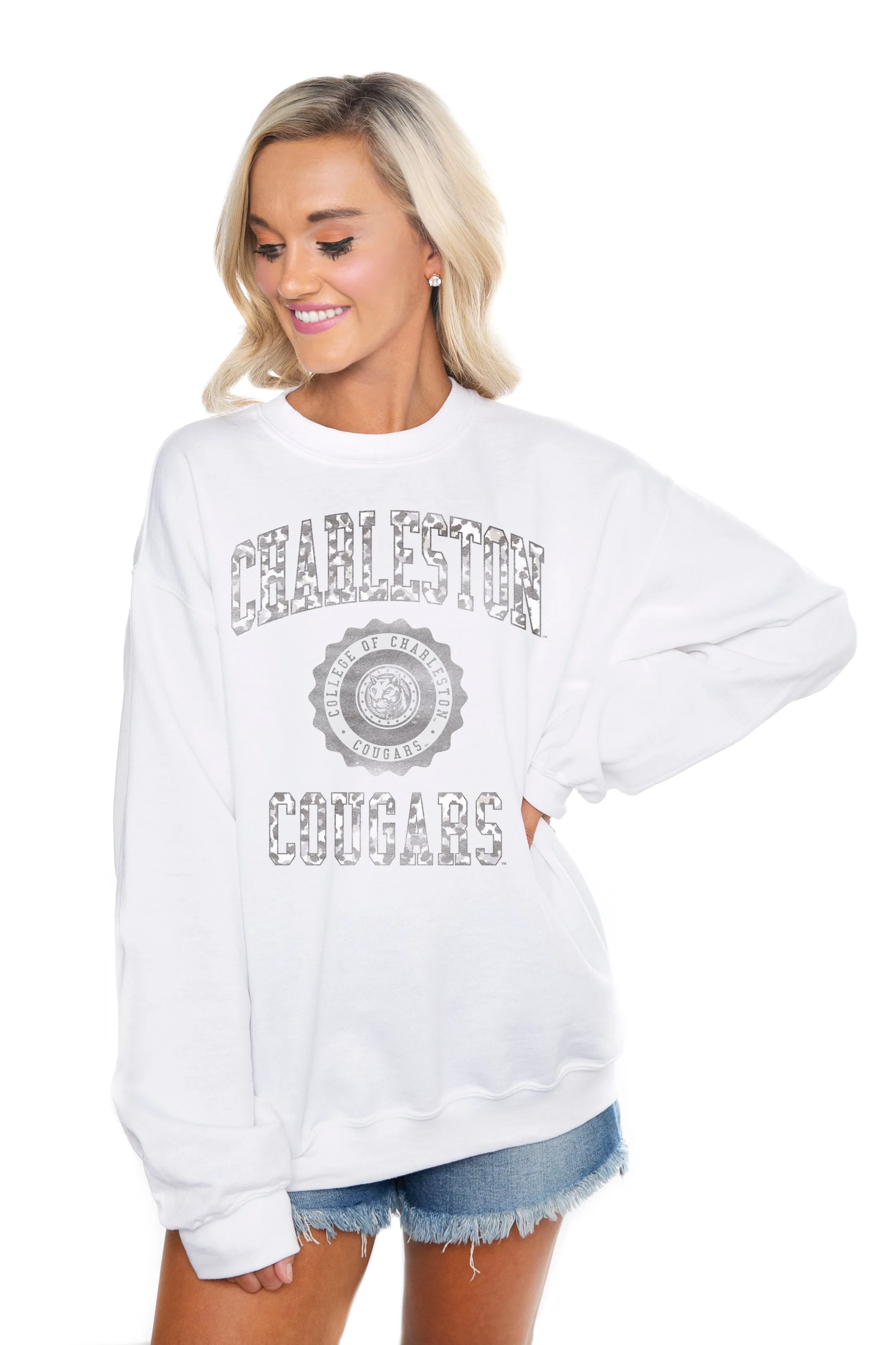CHARLESTON COUGARS "OVERTIME" PERFECT CREW SWEATSHIRT