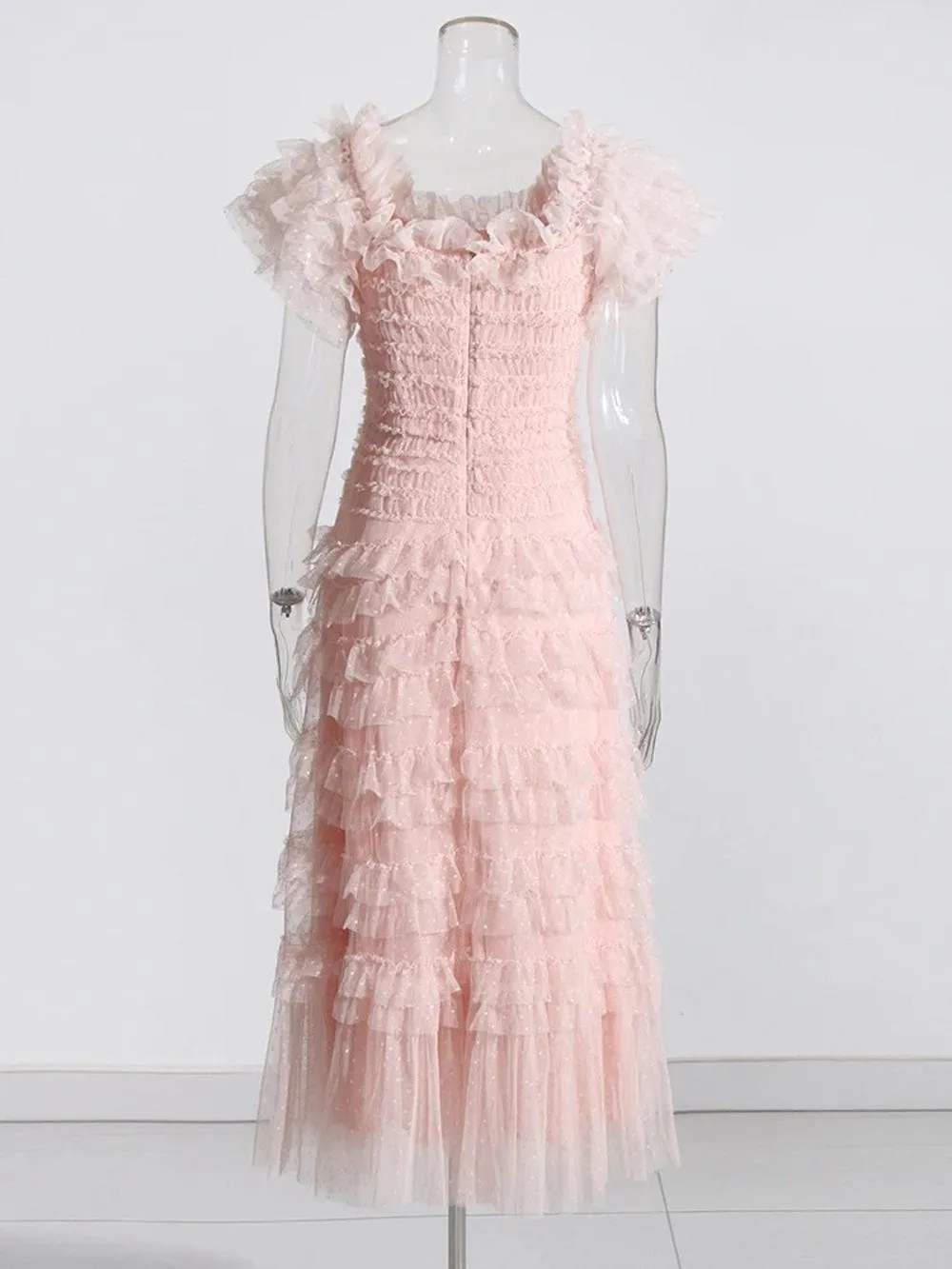 Cherie Mesh Midi Dress