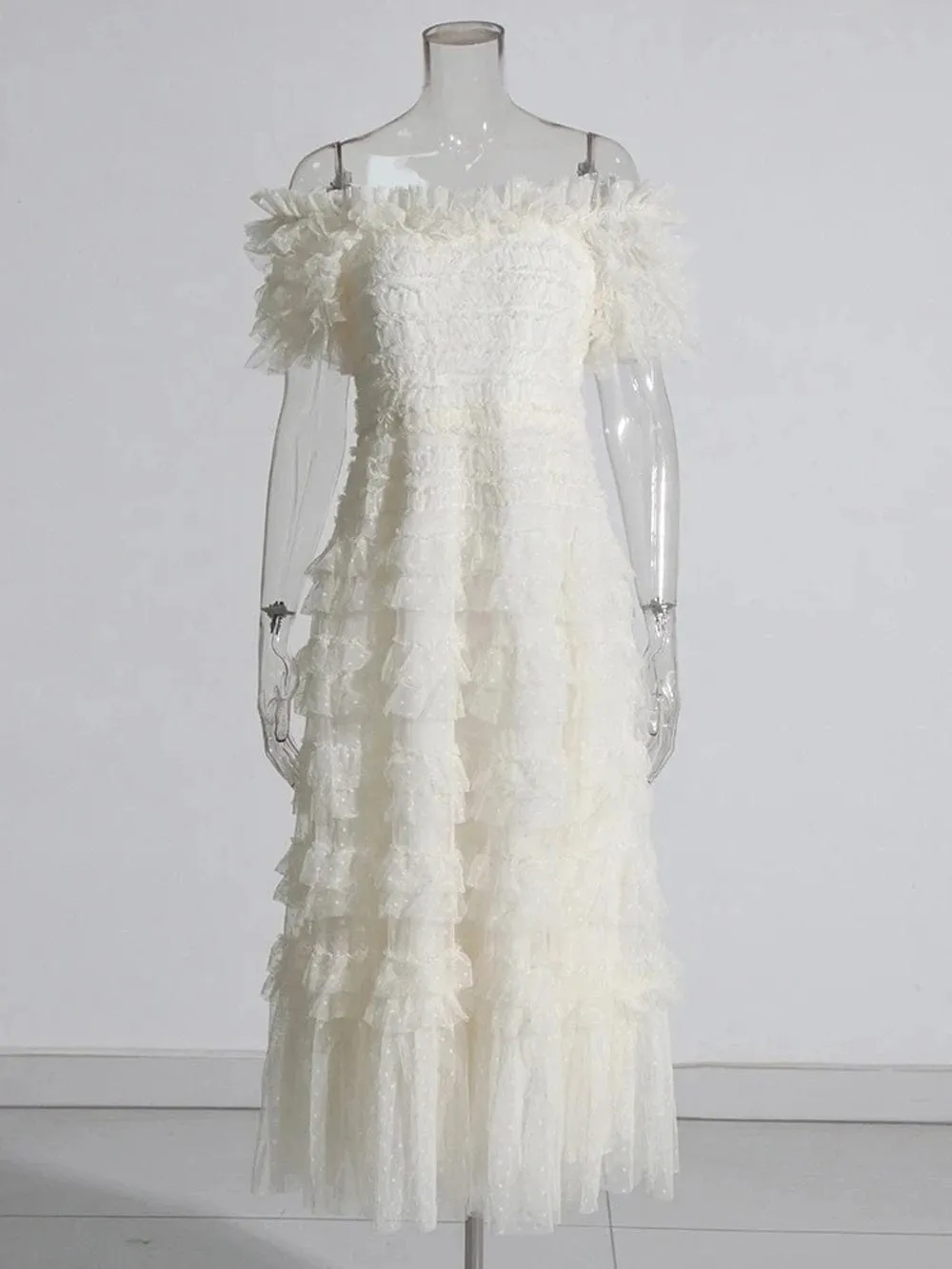 Cherie Mesh Midi Dress