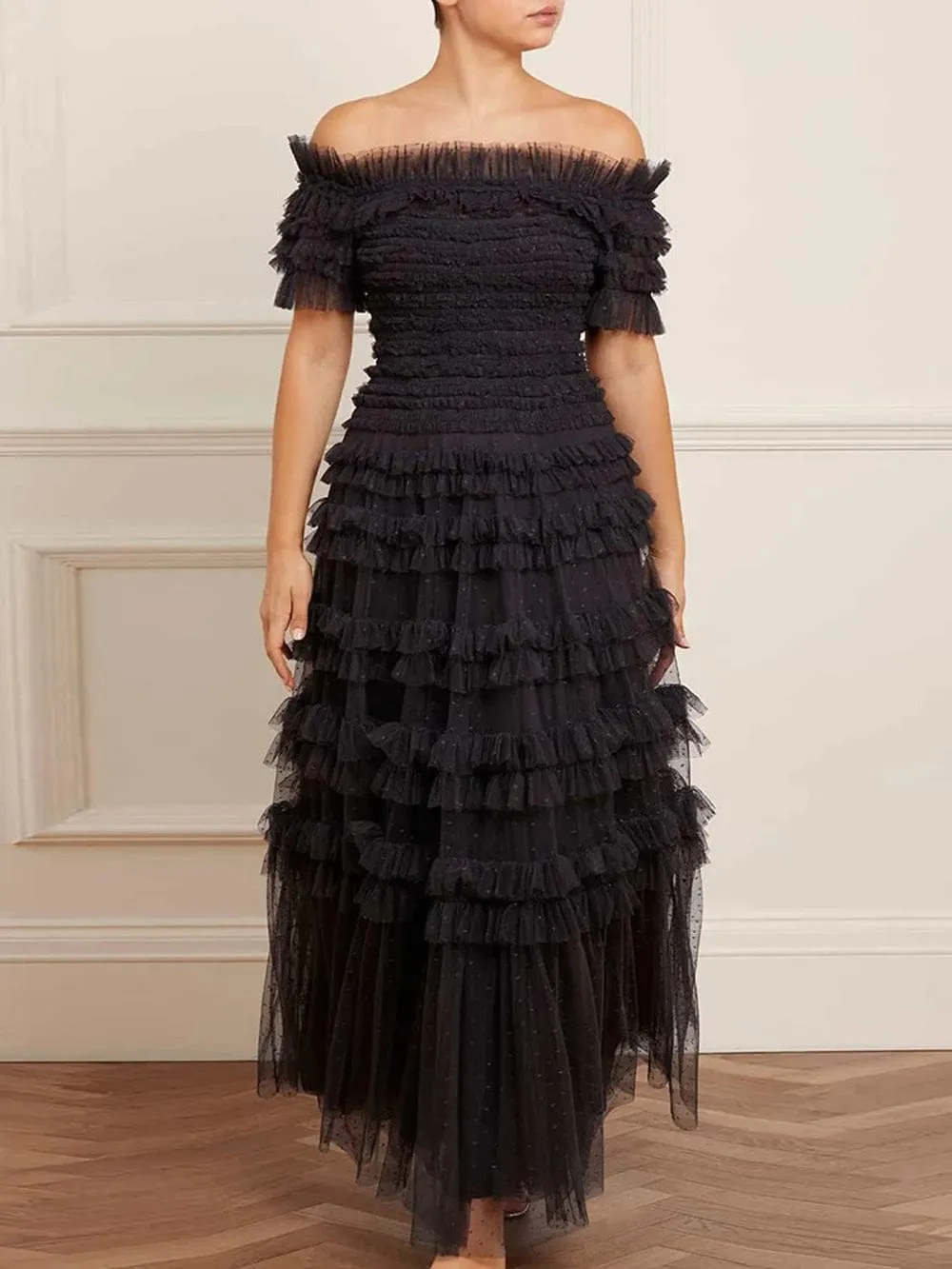 Cherie Mesh Midi Dress