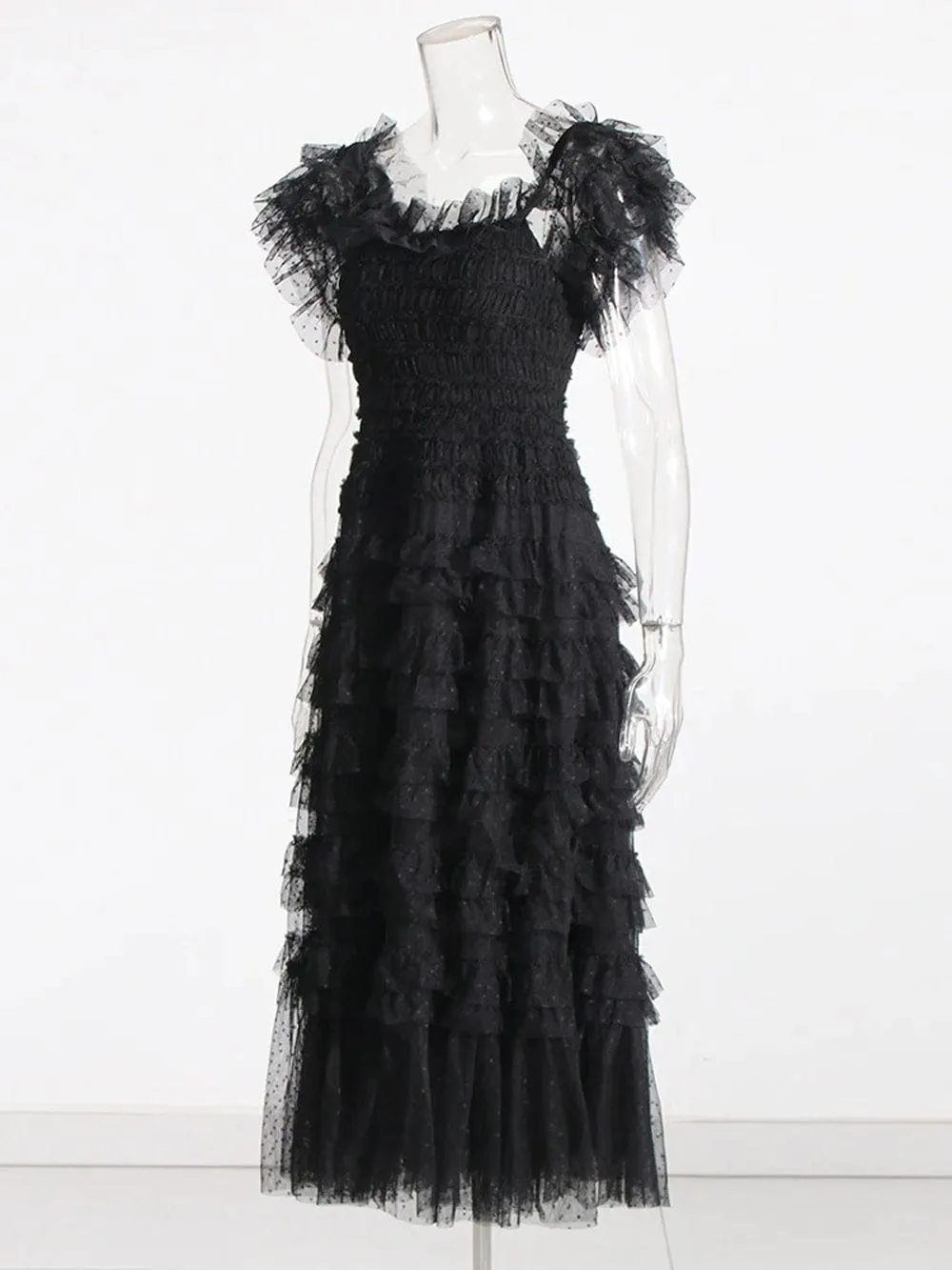 Cherie Mesh Midi Dress