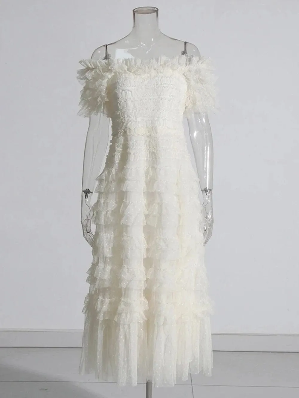 Cherie Mesh Midi Dress