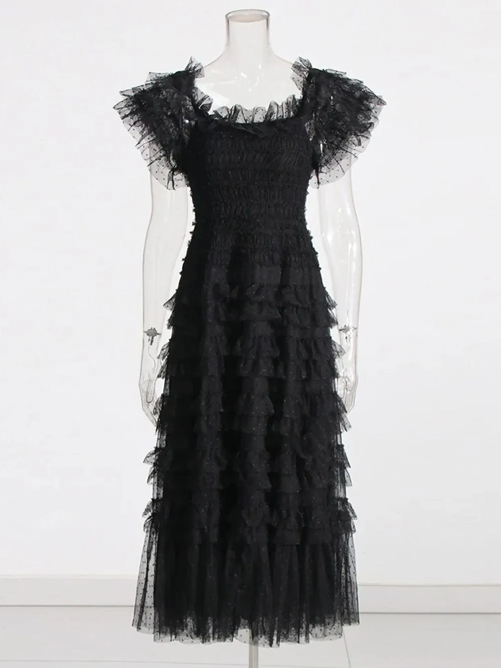 Cherie Mesh Midi Dress